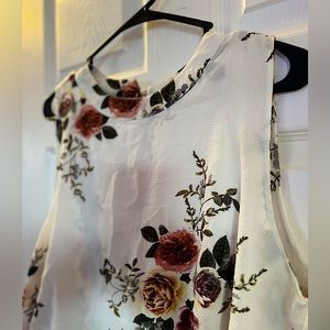 White Floral Women’s Dress Romper